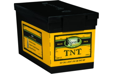 Image of Speer TNT .224 Rifle Bullet, 50 Grain, Jacketed Hollow Point, 1000 Bullets, 4705