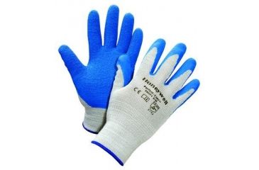 Image of Sperian Glove Gry/blu Palm Dip Lg 300PC-L, Unit PR