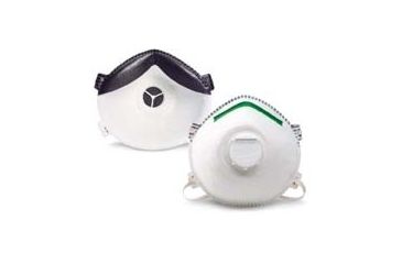 Image of Honeywell SAF-T-FIT N1125AG Acid Gas N95 Respirator w/ Boomerang Nose Seal and Exhale Valve, Box of 10, Small, 14110399