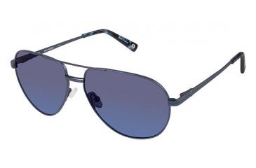 Image of Sperry Top-Sider Billingsgate Sunglasses - Frame Matte Navy, Lens Color Navy Mirror, Size 58/13mm SPBILLINGSGATE03