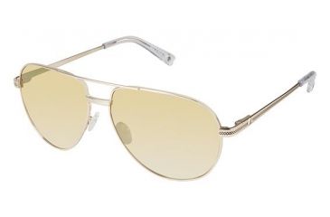 Image of Sperry Top-Sider Billingsgate Sunglasses - Frame Shiny Gold, Lens Color Light Gold Mirror, Size 58/13mm SPBILLINGSGATE01