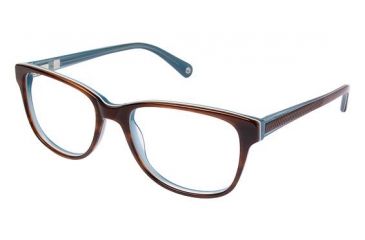 Image of Sperry Top-Sider Makena Single Vision Prescription Eyeglasses - Frame BROWN HORN, Size 53/17mm SPMAKENA02