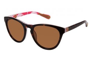 Image of Sperry Top-Sider NANTUCKET Sunglasses - Frame Tortoise / Fuchsia Newport Rope SPNANTUCKET02