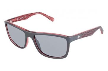 Image of Sperry Top-Sider Sea Cliff Single Vision Prescription Sunglasses SPSEACLIFF02 - Frame Color Dk Grey/chili