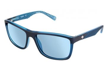Image of Sperry Top-Sider Sea Cliff Single Vision Prescription Sunglasses SPSEACLIFF03 - Frame Color Navy/daphne