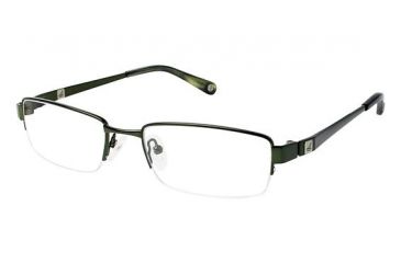 Image of Sperry Top-Sider STONINGTON Single Vision Prescription Eyeglasses - Frame Matte Olive, Size 53/18mm SPSTONINGTON03