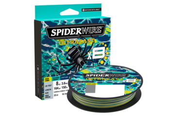 Image of Spiderwire Ultracast Braid Superline, 0.005in/0.12mm, 15lb/6.8kg, 328yd/300m, 6lb, Aqua Camo, SUCVP15-AQC