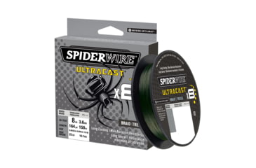 Image of Spiderwire Ultracast Braid, Superline, 8lb test, 164yd Invisibraid-Translucent, Boxed, SUCFS8-IB