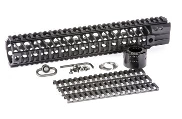 Image of Spikes SAR2112 BAR2 Quad Rail AR-15 12 Aluminum Black