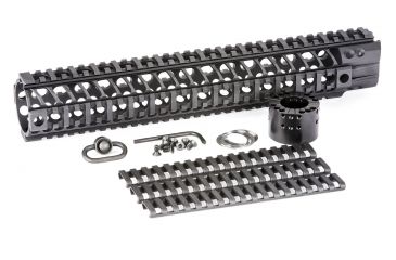 Image of Spikes SAR2113 BAR2 Quad Rail AR-15 13.2 Aluminum Black