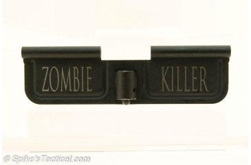 Image of Spikes Tactical Ejection Port Door with Zombie Killer Engraving, Black SPKSED7007