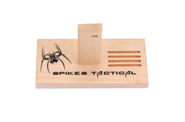 Image of Spikes Tactical Logo Engraved Wood Gun Stand, SAT2001