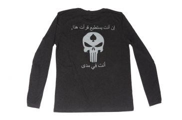Image of Spikes Tactical Mens - T-Shirt - Long Sleeve - Shooting Punisher, Vintage Black, 2XL SGT2010-2X