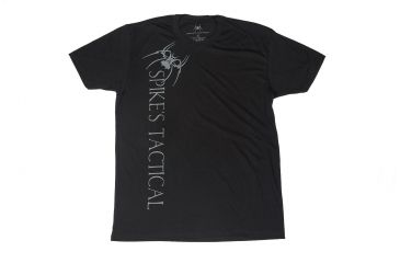 Image of Spikes Tactical Mens - T-Shirt - Vertical Spikes Tactical w/ Spider, Black, 2XL SGT1069-2X
