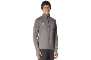 Image of SportHill Crescent Zip Top - Men's-Lava Rock Heather-Small