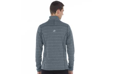 Image of SportHill Echo Zip Top - Men's-Coastal Grey Stripe-Medium