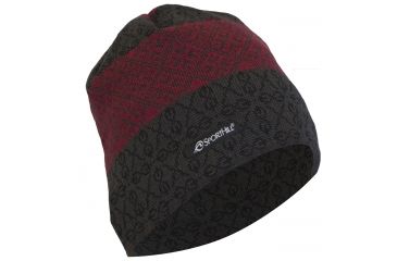 Image of SportHill Nordic Knit Hat - Men's-Black/Syrah-One Size