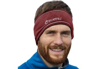 Image of SportHill Reflective Headband - Mens-Syrah Embossed-One Size