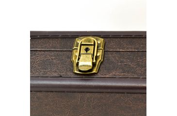 Image of Sportlock LeatherLock Take Down Shotgun Case, Tan w/ Velcro Tie Down &amp; Key Locks 00039