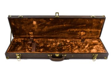Image of Sportlock LeatherLock Take Down Shotgun Case, Tan w/ Velcro Tie Down &amp; Key Locks 00039