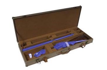 Image of Sportlock LeatherLock Deluxe Canvas 2-Barrel Single Rifle Case 00084