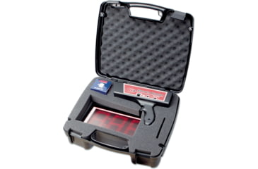 Image of Sports Radar SR-3600 Radar Gun &amp; DL431 LED Screen, Hard Case, Cable, 9V AC Adapter, Tabletop Stand