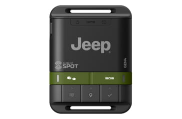 Image of SPOT Gen4 Satellite GPS Messenger, Jeep Edition, Black/Green, SPOT Gen4 Jeep