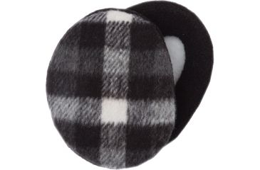 Image of Sprigs Earbags Fleece Plaid Blk/wt Md 564304