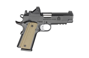 Image of Springfield Armory 1911 Operator AOS Semi Auto Pistol, .45 ACP, 4.25 inch Barrel, Adjustable, Black, Stainless Steel, 8 Round Capacity, PO9228AOSPAC