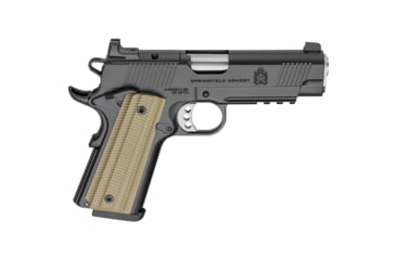 Image of Springfield Armory 1911 Operator AOS Semi Auto Pistol, .45 ACP, 4.25 inch Barrel, Tritium, Black, Stainless Steel, 8 Round Capacity, PO9228AOS
