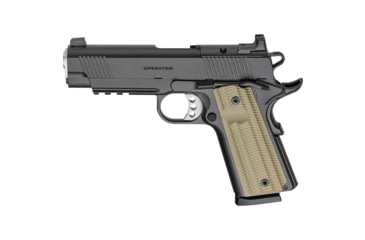 Image of Springfield Armory 1911 Operator AOS Semi Auto Pistol, .45 ACP, 4.25 inch Barrel, Tritium, Black, Stainless Steel, 8 Round Capacity, PO9228AOS