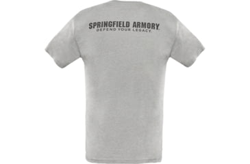 Image of Springfield Armory Defend Your Legacy Short Sleeve T-Shirt - Mens, Heather Gray, 2XL, GEP20492X