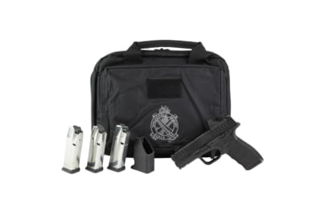 Image of Springfield Armory Hellcat Pro Comp Semi Auto Pistol, 9mm Luger, 3.8 inch Barrel, Fixed, Black, Polymer, 15 Round Capacity, HCP9379BOSP15COMPAC