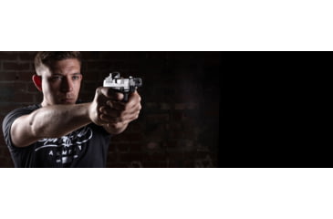 Image of Springfield Armory Hellcat Threaded Barrel w/ Self-Indexing Compensator, Glock 17, 9mm Luger, 3.8 inch, 1-10 Twist, 1/2x28 Thread, Melonite, Black, HC0901TB-KIT