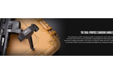 Image of Springfield Armory LevAR Ratcheting Charging Handle with 7.25in Overall Length for AR-15, AR5430