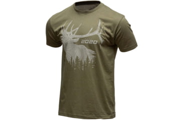 Image of Springfield Armory Model 2020 Elk Short Sleeve T-Shirt - Mens, Military Green, Large, GEP8605L