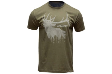 Image of Springfield Armory Model 2020 Elk Short Sleeve T-Shirt - Mens, Military Green, Large, GEP8605L
