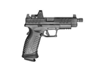 Image of Springfield Armory XD-M 4.5in Threaded Barrel, Glock 17, 9mm Luger, 5.28 inch, 1-10 Twist, 5x28 Thread, Melonite, Black, XDM0901TB-KIT