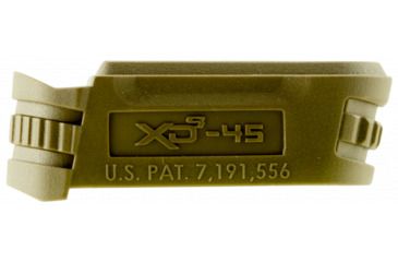 Image of Springfield Armory XD-S Gear Mid-Size 3.3in Backstrap Sleeve 1, .45 ACP, Flat Dark Earth Finish, 1 Pack, Polymer, XDS5001MFDE