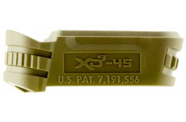 Image of Springfield Armory XD-S Gear Mid-Size 3.3in Backstrap Sleeve 2, .45 ACP, Flat Dark Earth Finish, 1 Pack, Polymer, XDS5002MFDE