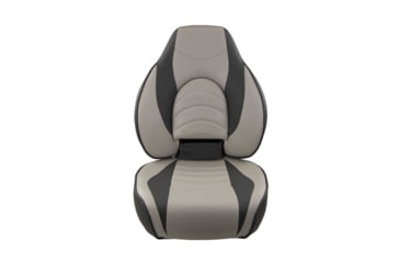 Image of Springfield Marine 1780238 Deluxe Fish Pro High Back Seat, Charcoal/Grey, 1041634-1