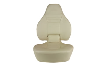 Image of Springfield Marine 1780238 Deluxe Fish Pro High Back Seat, White, 1041606-1