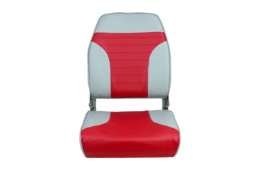 Image of Springfield Marine High Back Folding Chair, Gray/Red, 1040665