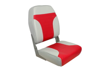 Image of Springfield Marine High Back Folding Chair, Gray/Red, 1040665