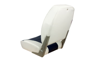 Image of Springfield Marine High Back Folding Chair, White/Blue, 1040667