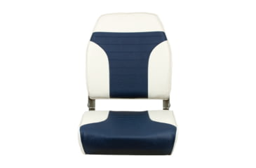 Image of Springfield Marine High Back Folding Chair, White/Blue, 1040667