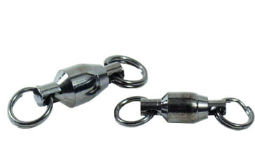 Image of Spro Ball Bearing Swivel 2-Split Ring 22Lb Black 3Pk, SBSB2S-05-3