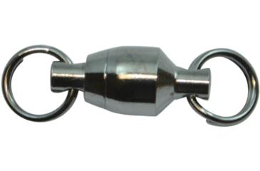 Image of Spro Ball Bearing Swivel 2-Split Ring 8Lb Black 5Pk, SBSB2S-01-5