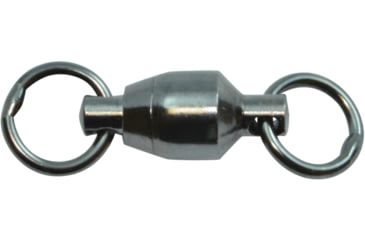 Image of Spro Ball Bearing Swivel 2-Welded Ring Sz1 40Lb Black 3Pk, SBSB2WR-01-3