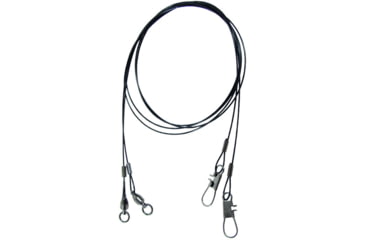Image of Spro Nylon Coated Wire Leader, Black, 18in 30 lb, 2 Pack, SWLBBB-18-30